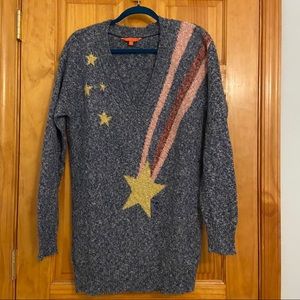 ModCloth Oversized Sweater with Shooting Star, L